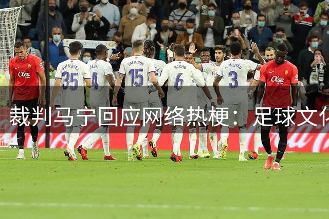 裁判马宁回应网络热梗：足球文化需要包容与理解